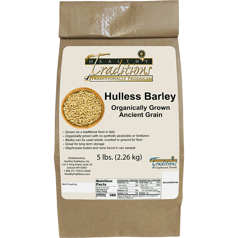 Ancient Grain Hulless Barley - 5 lb. Bag