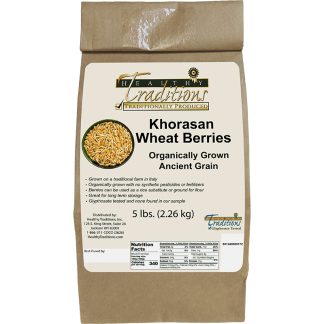 Ancient Grain Khorasan Wheat Berries - 5 lb. Bag