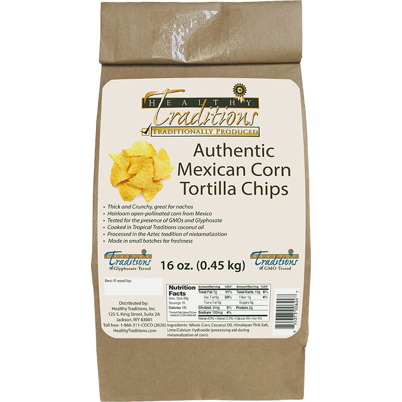 Authentic Mexican Cónico Cremoso Corn Tortilla Chips - 16 oz.
