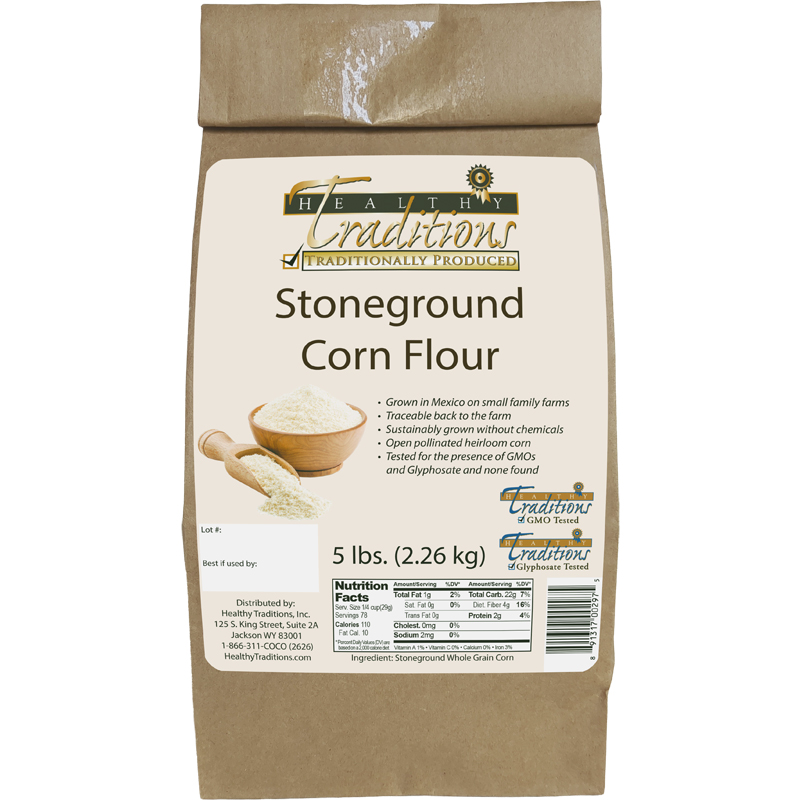 GMO-tested Cónico Cremoso Corn Flour – 5 lb. Bag
