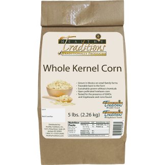 GMO-tested Cónico Cremoso Whole Kernel Corn – 5 lb. Bag