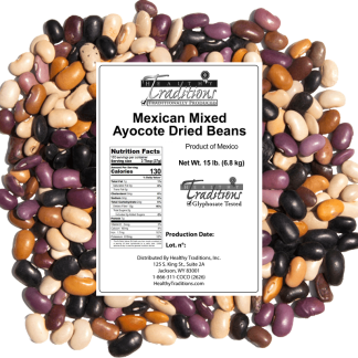 Mexican Heirloom Ayocote Mixed Beans – 15 lb.