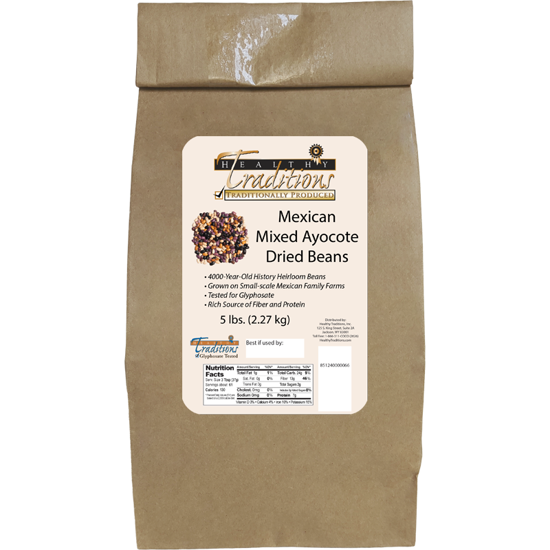 Mexican Heirloom Ayocote Mixed Beans – 5 lbs.